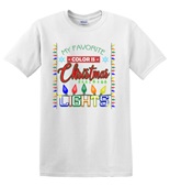 Epic Adult/Youth Christmas Lights Cotton Graphic T-Shirts