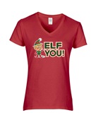 Epic Ladies Elf You! V-Neck Graphic T-Shirts