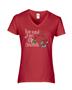 Epic Ladies Little Christmas V-Neck Graphic T-Shirts