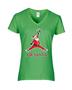 Epic Ladies Air Santa V-Neck Graphic T-Shirts