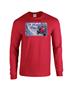 Epic Santa Riding Long Sleeve Cotton Graphic T-Shirts