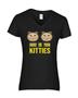 Epic Ladies Kitties V-Neck Graphic T-Shirts