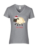 Epic Ladies Fleece Navidad V-Neck Graphic T-Shirts