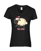 Epic Ladies Fleece Navidad V-Neck Graphic T-Shirts