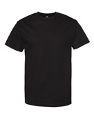 Alstyle Adult 6.0 oz., 100% Cotton T-Shirt AL1301 BLACK Primary
