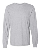 American Apparel Unisex Fine Jersey Long-Sleeve T-Shirt 2007W HEATHER GREY Primary