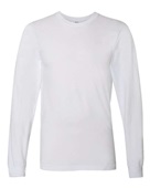 American Apparel Unisex Fine Jersey Long-Sleeve T-Shirt 2007W WHITE Primary