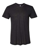 American Apparel Unisex Triblend Short-Sleeve Track T-Shirt TR401W TRI BLACK Primary