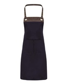Artisan Collection By Reprime Espresso Bib Apron RP123 NAVY/ BROWN Primary