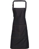 Artisan Collection By Reprime Unisex Jeans Stitch Denim Bib Apron RP126 INDIGO DENIM Primary