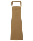 Artisan Collection By Reprime Unisex Cotton Chino Bib Apron RP132 KHAKI Primary