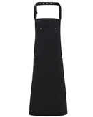 Artisan Collection By Reprime Unisex Cotton Chino Bib Apron RP132 BLACK Primary