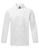 Artisan Collection By Reprime Unisex Studded Front Long-Sleeve Chef's Coat RP665