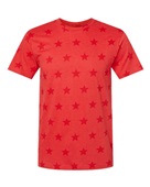 Code Five Mens' Five Star T-Shirt 3929 RED STAR Primary