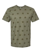 Code Five Mens' Five Star T-Shirt 3929 MILTARY GRN STAR Primary