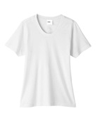 Core 365 Ladies' Fusion ChromaSoft Performance T-Shirt CE111W WHITE Primary
