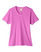 Core 365 Ladies' Fusion ChromaSoft Performance T-Shirt CE111W CHARITY PINK Primary