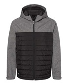 Dri Duck Men's Pinnacle Puffer Body Softshell Hooded Jacket 5324