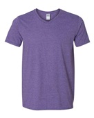 Gildan Adult Softstyle 4.5 oz. V-Neck T-Shirt G64V HEATHER PURPLE Primary