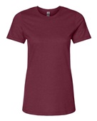 Gildan Ladies' Softstyle CVC T-Shirt G670L MAROON MIST Primary