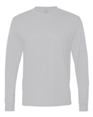 Jerzees Adult 5.3 oz. DRI-POWER SPORT Long-Sleeve T-Shirt 21ML SILVER Primary