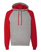 Jerzees Adult 8 oz. NuBlend Colorblock Raglan Pullover Hood 96CR