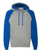 Jerzees Adult 8 oz. NuBlend Colorblock Raglan Pullover Hood 96CR