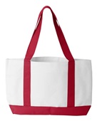 Liberty Bags P & O Cruiser Tote 7002 WHITE/ RED Primary