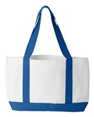 Liberty Bags P & O Cruiser Tote 7002 WHITE/ ROYAL Primary