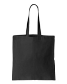 Liberty Bags Nicole Cotton Canvas Tote 8860 BLACK Primary