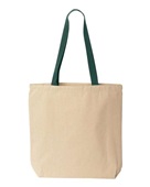 Liberty Bags Marianne Cotton Canvas Tote 8868 NATURAL/ FOR GRN Primary