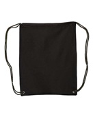 Liberty Bags Cotton Drawstring Backpack 8875 BLACK Primary