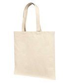 Liberty Bags 12 oz., Cotton Canvas Tote Bag With Self Fabric Handles LB85113 NATURAL Primary