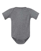 Rabbit Skins Infant Baby Rib Bodysuit 4400 GRANITE HEATHER Primary