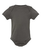 Rabbit Skins Infant Baby Rib Bodysuit 4400 CHARCOAL Primary