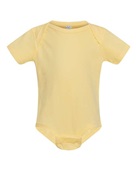 Rabbit Skins Infant Baby Rib Bodysuit 4400 BANANA Primary