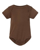 Rabbit Skins Infant Baby Rib Bodysuit 4400 BROWN Primary
