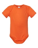 Rabbit Skins Infant Baby Rib Bodysuit 4400 ORANGE Primary