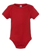Rabbit Skins Infant Baby Rib Bodysuit 4400 RED Primary