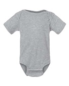 Rabbit Skins Infant Baby Rib Bodysuit 4400 HEATHER Primary