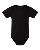 Rabbit Skins Infant Fine Jersey Bodysuit 4424 BLACK Primary