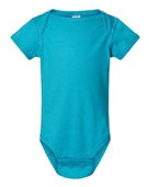 Rabbit Skins Infant Fine Jersey Bodysuit 4424 TURQUOISE Primary