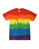 Colortone Tie-Dye Adult 5.4 oz., 100% Cotton T-Shirt CD100 PRIDE Primary