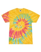 Colortone Tie-Dye Adult 5.4 oz., 100% Cotton T-Shirt CD100 AURORA Primary