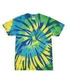 Colortone Tie-Dye Adult 5.4 oz., 100% Cotton T-Shirt CD100 KARMA Primary