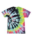 Colortone Tie-Dye Adult 5.4 oz., 100% Cotton T-Shirt CD100 FLASHBACK Primary