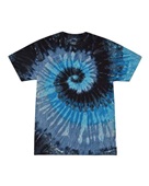 Colortone Tie-Dye Adult 5.4 oz., 100% Cotton T-Shirt CD100 EVENING SKY Primary