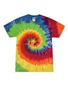 Colortone Tie-Dye Youth 5.4 oz. 100% Cotton T-Shirt CD100Y MOONDANCE Primary