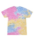 Colortone Tie-Dye Youth 5.4 oz. 100% Cotton T-Shirt CD100Y SHERBET Primary