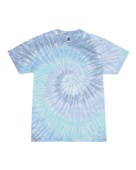 Colortone Tie-Dye Youth 5.4 oz. 100% Cotton T-Shirt CD100Y LAGOON Primary